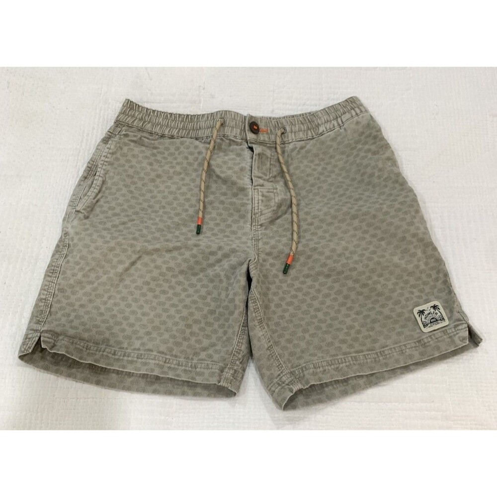 Howler Bros Cornerstone Corduroy Shorts Mens 34 Brown 7.5" Utility Stretch